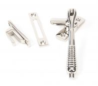 83918 From The Anvil Polished Nickel Reeded Fastener - Locking
