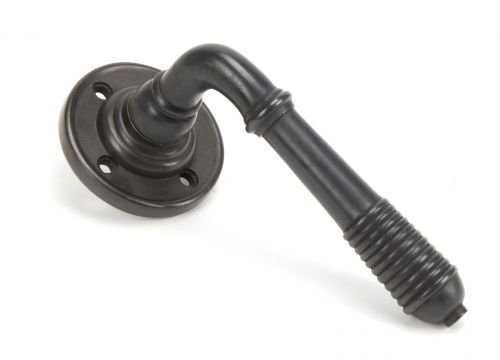 Click Here To Enlarge This Photo Of 83957 From The Anvil Aged Bronze Reeded Lever on Rose Set