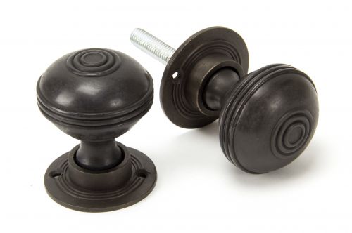 Click Here To Enlarge This Photo Of 83945 From The Anvil Aged Bronze Prestbury Mortice/Rim Knob Set - 50mm