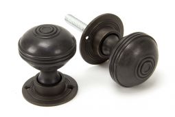 83945 From The Anvil Aged Bronze Prestbury Mortice/Rim Knob Set - 50mm