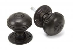 83946 From The Anvil Aged Bronze Prestbury Mortice/Rim Knob Set - 63mm