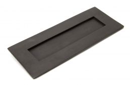 83961 From The Anvil Aged Bronze Small Letterplate - Size: 265x108mm - C/C: 232mm - Aperture: 198x44mm