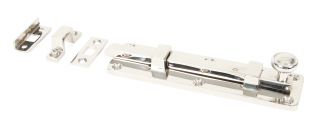 83626 From The Anvil Polished Nickel 6" Universal Knob Bolt Straight