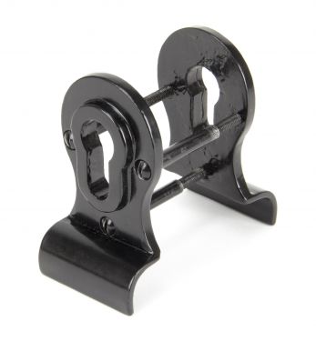 Click Here To Enlarge This Photo Of 90039 From The Anvil Black Euro Door Pull - Back-to-back Fixing