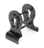 90039 From The Anvil Black Euro Door Pull - Back-to-back Fixing