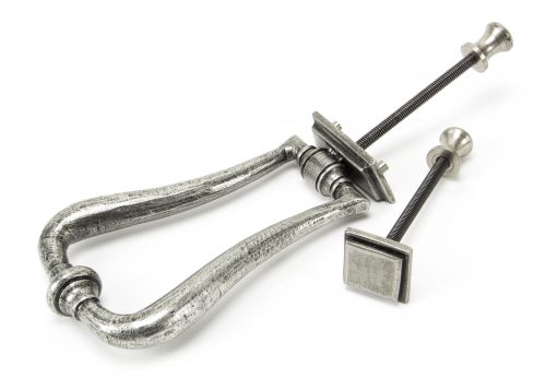Click Here To Enlarge This Photo Of 90035 From The Anvil Pewter Slimline Art Deco Door Knocker