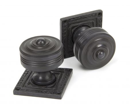 Click Here To Enlarge This Photo Of 90293 From The Anvil Aged Bronze Tewkesbury Square Mortice Knob Set