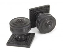 90293 From The Anvil Aged Bronze Tewkesbury Square Mortice Knob Set