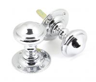 90294 From The Anvil Polished Chrome Brockworth Mortice Knob Set