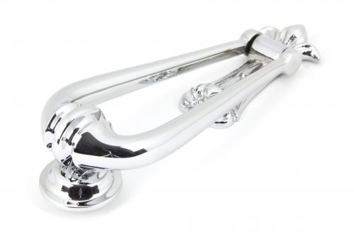 Click Here To Enlarge This Photo Of 90018 From The Anvil Polished Chrome Loop Door Knocker
