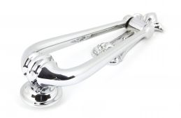 90018 From The Anvil Polished Chrome Loop Door Knocker