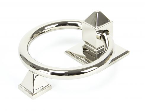 Click Here To Enlarge This Photo Of 90286 From The Anvil Polished Nickel Ring Door Knocker