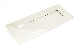 90289 From The Anvil Polished Nickel Letterplate - Small - Size: 252x96mm - C/C: 230mm - Aperture: 204x48mm