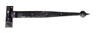 91473 From The Anvil Black 24" Hook & Band Hinge - Cranked
