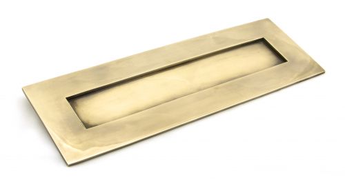 Click Here To Enlarge This Photo Of 91881 From The Anvil Aged Brass Large Letter Plate - Size: 304x96mm - C/C: 268mm - Aperture: 232x56mm