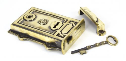 Click Here To Enlarge This Photo Of 91528 From The Anvil Aged Brass Davenport Rim Lock