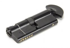 91874 From The Anvil Black 40/40 6pin British Standard 1* Kitemarked Euro Profile Cylinder & Turn (Keyed Alike)