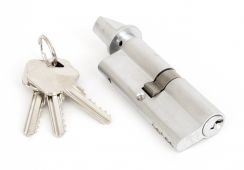 90216 From The Anvil Satin Chrome 40/40 Euro Profile Cylinder & Turn