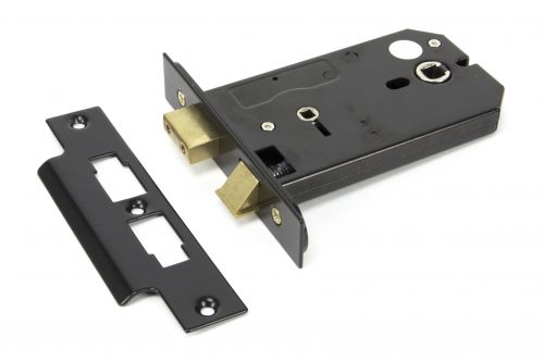 Click Here To Enlarge This Photo Of 91117 From The Anvil Black 5" 3 Lever Horizontal Bathroom Lock
