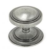90069 From The Anvil Pewter Art Deco Centre Door Knob 80mm