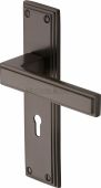 ATL5700-MB Heritage Brass Door Handle Lever Lock Atlantis Design Matt Bronze Finish