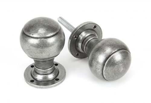 Click Here To Enlarge This Photo Of 45156 From The Anvil Pewter Regency Mortice/Rim Knob Set