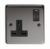 34223 From The Anvil BN Single 13 Amp Switched Socket