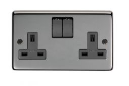 34224 From The Anvil BN Double 13 Amp Switched Socket